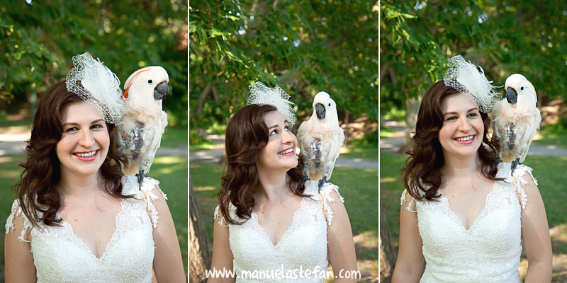 Bride with parrott 01