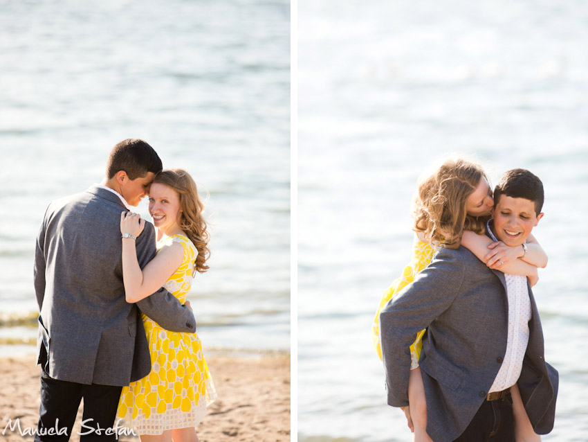 Beach engagement photos