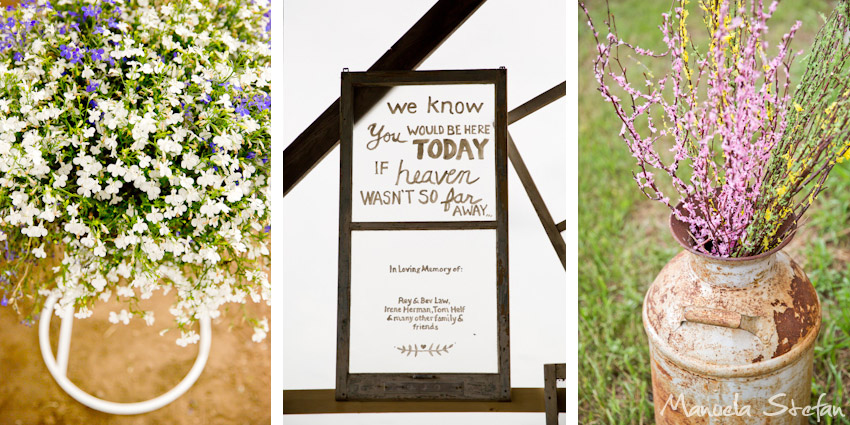 Pine Brook Farm wedding ceremony details