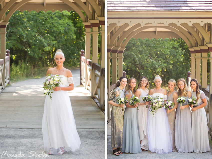 Bride and bridesmaids portraits