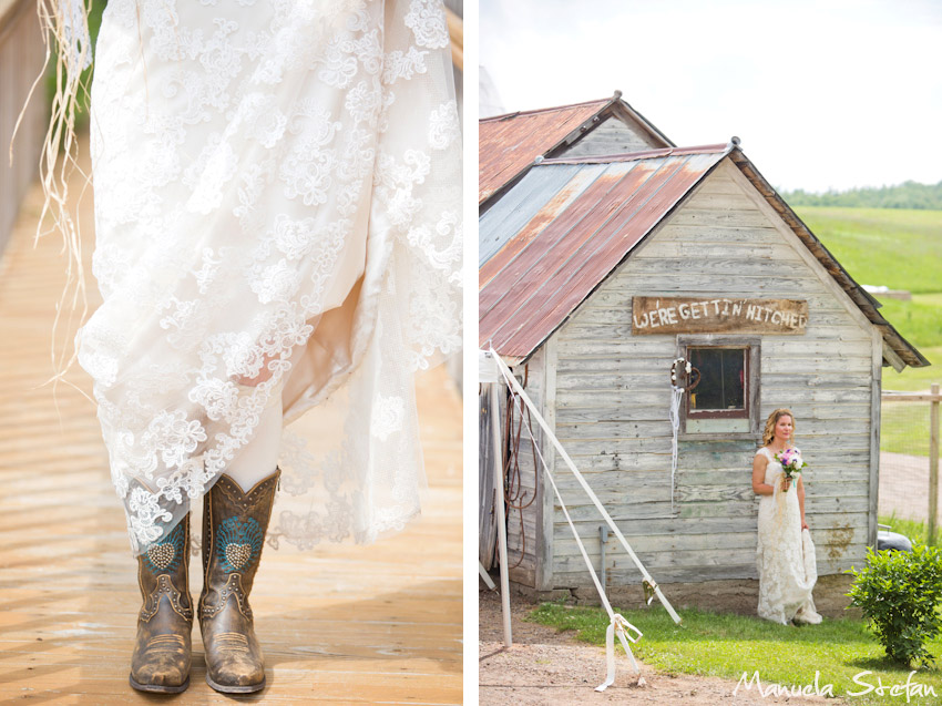 Bridal portraits at Pine Brook Farm