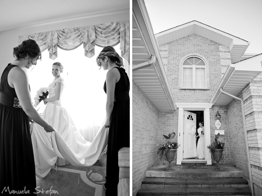 Bride getting ready