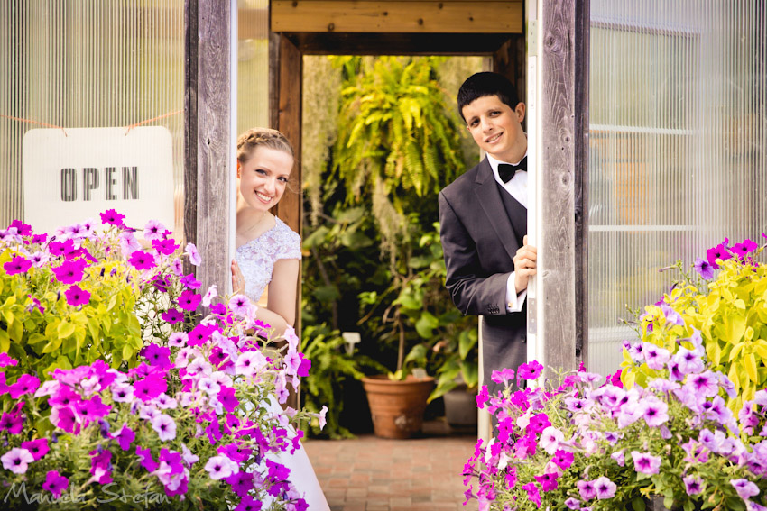 Fun wedding portraits