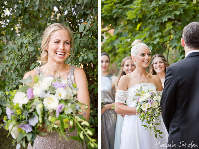 Garden wedding ceremony