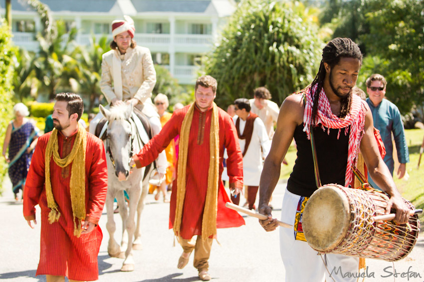 Baraat ceremony at Grand Palladium Hotel