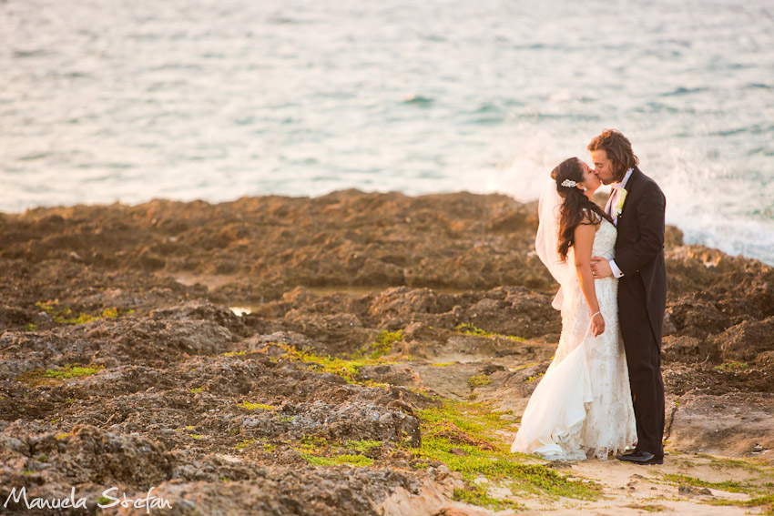 Beach destination wedding photos