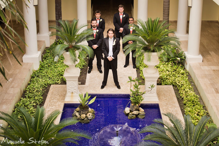 Groomsmen at Grand Palladium Resort and Spa