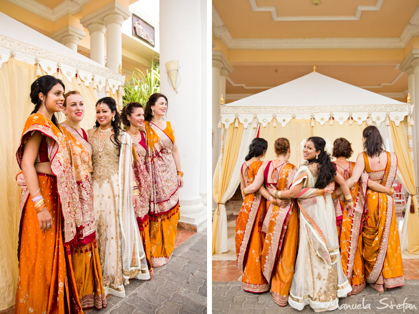 Indian bridesmaids at Grand Palladium Jamaica