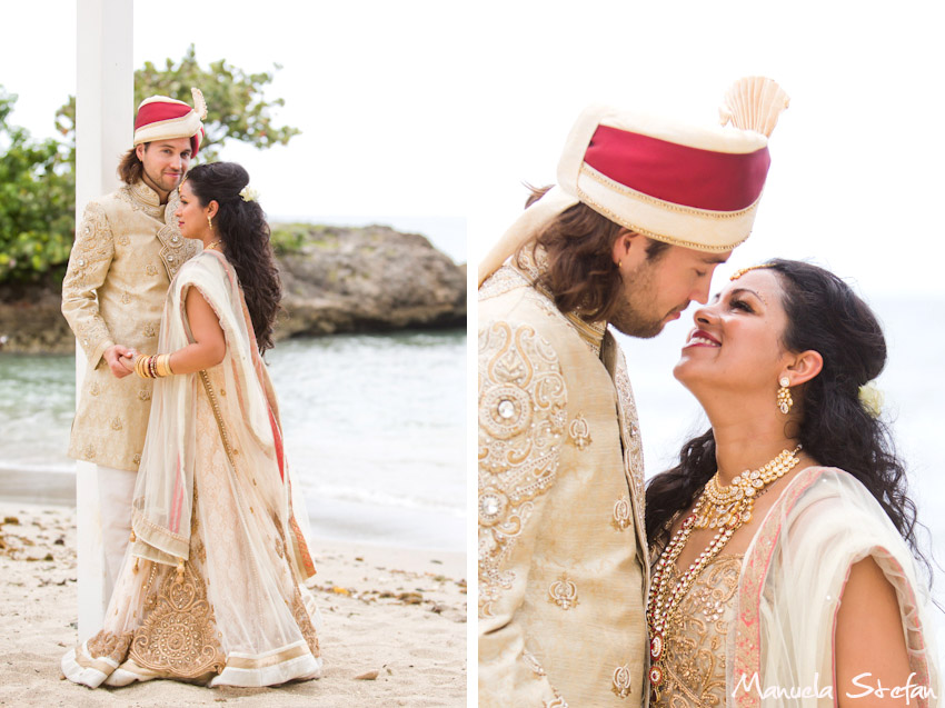 Romantic wedding beach photos Grand Palladium Jamaica