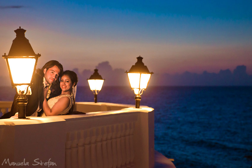 Sunset wedding portrais Jamaica