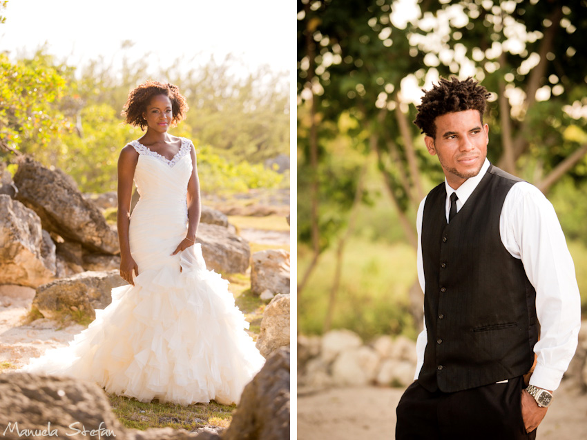 Bride and groom at Borghinvilla