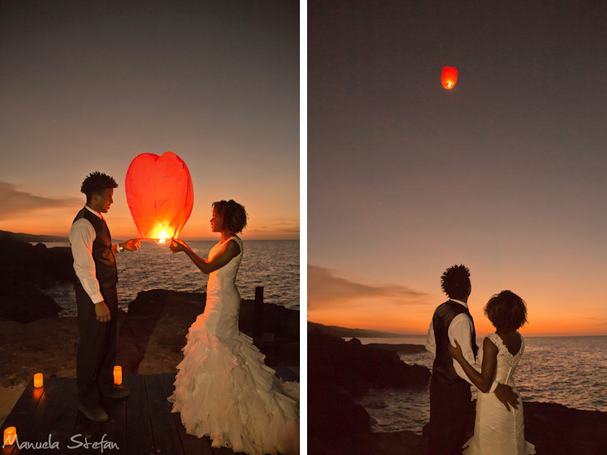 Lantern release at Borghinvilla Jamaica