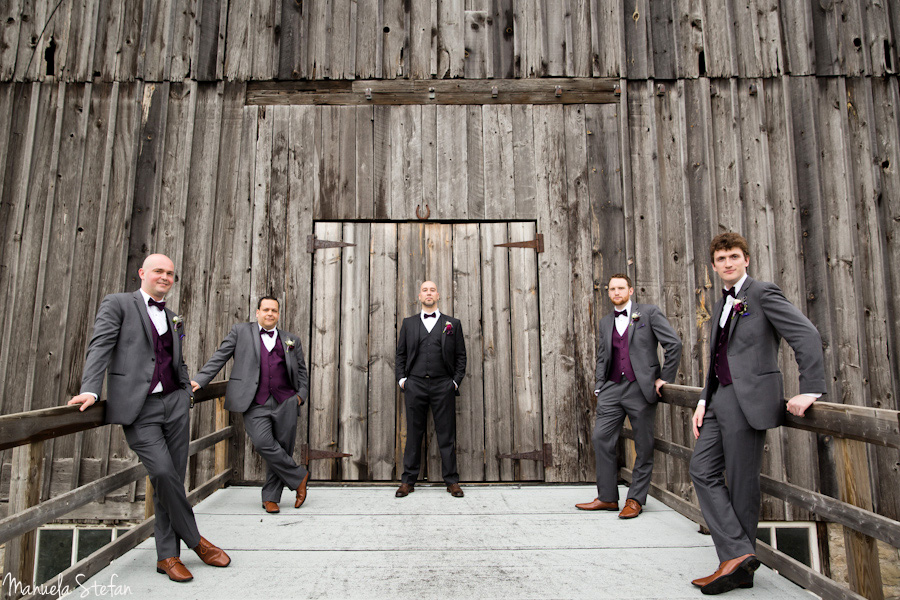 Groomsmen at Cave Spring Vineyard