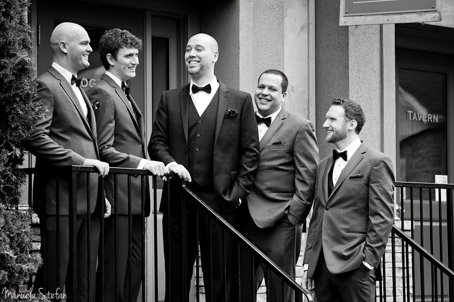 Groomsmen at Jordan House Niagara