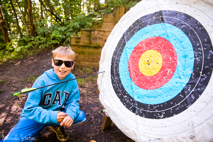Archery at Little Hearts Heroes camp