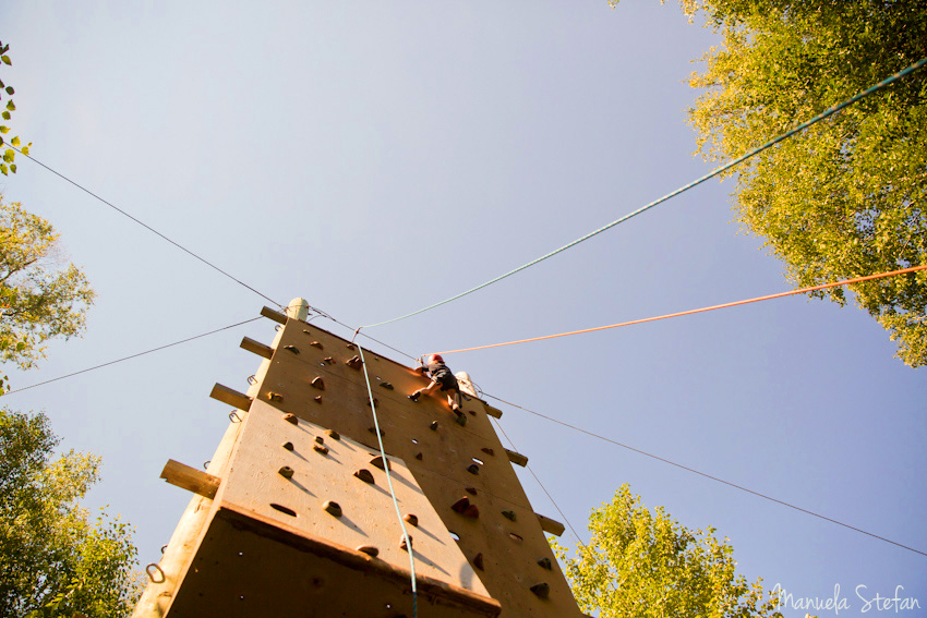 Heart Heroes Camp rock climbing