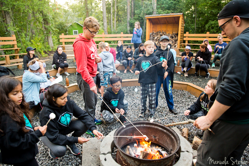 Heart Heroes camp fire