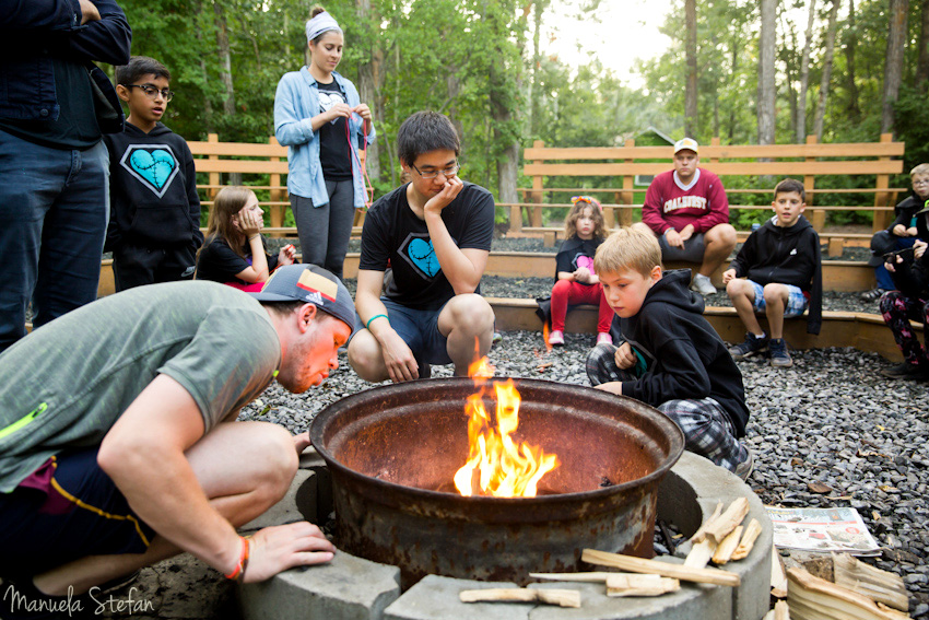 Little Heart Heroes camp fire