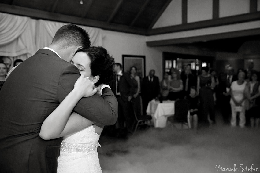 Bride and groom first dance