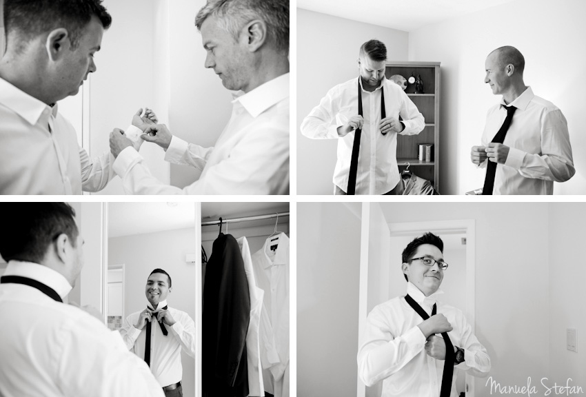 Groomsmen getting ready