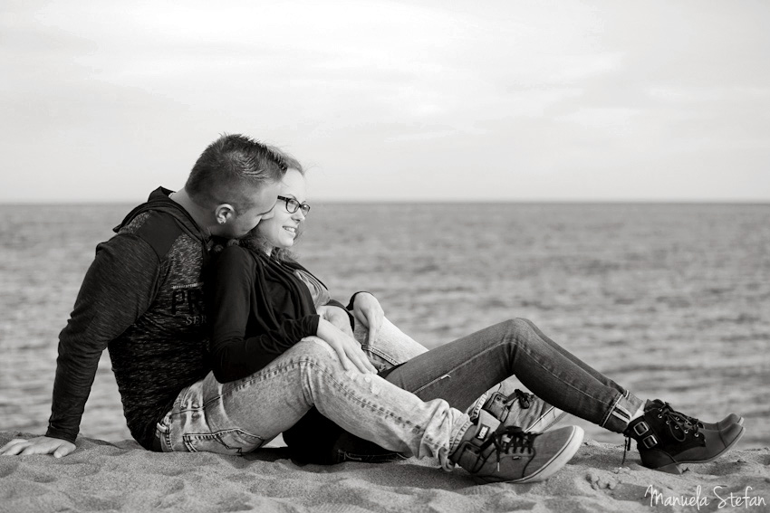 Beach engagement photos