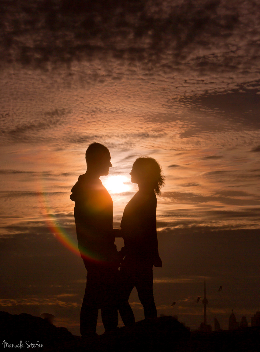 Sunset engagement photos