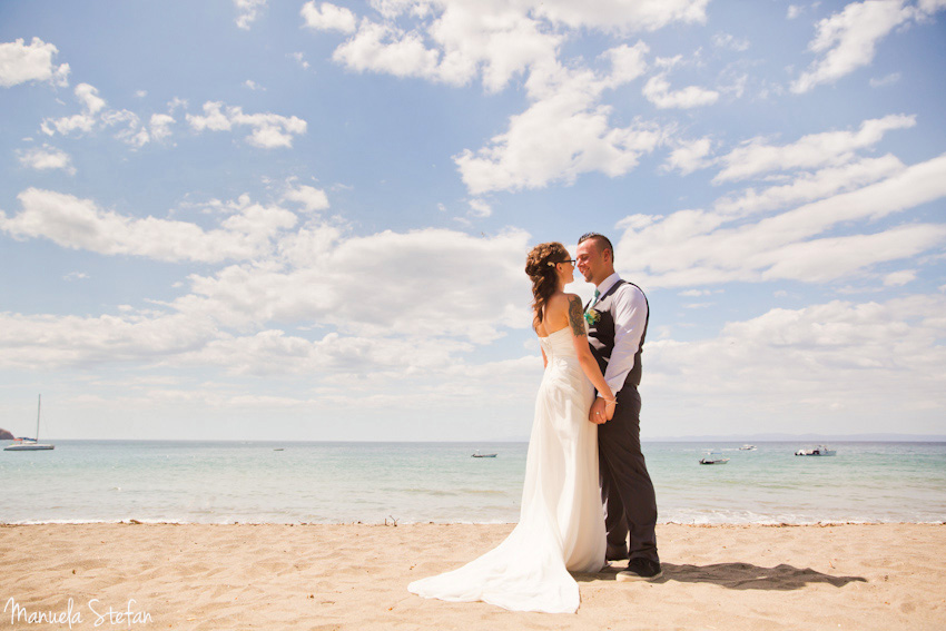 Beach wedding portrait Costa Rica