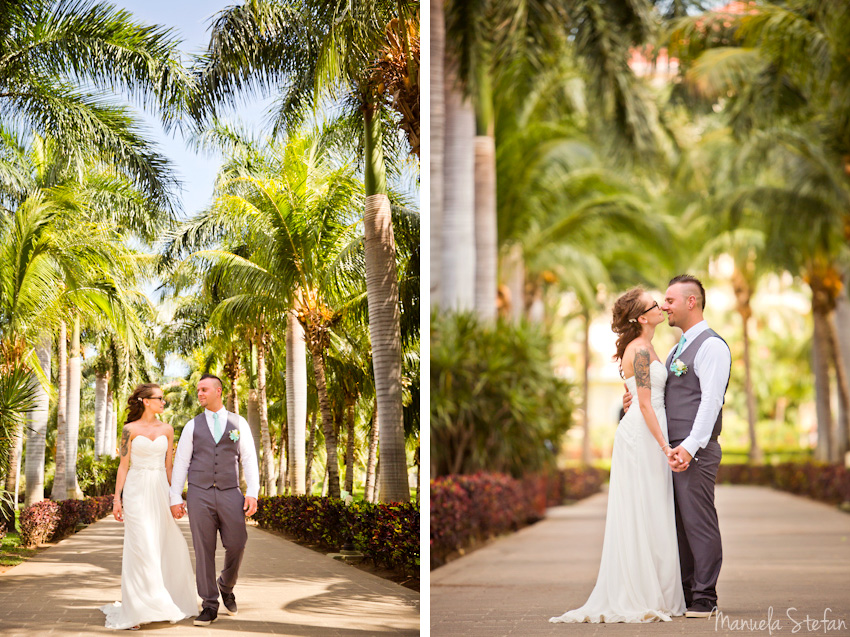 Bride and groom at Riu Palace Costa Rica