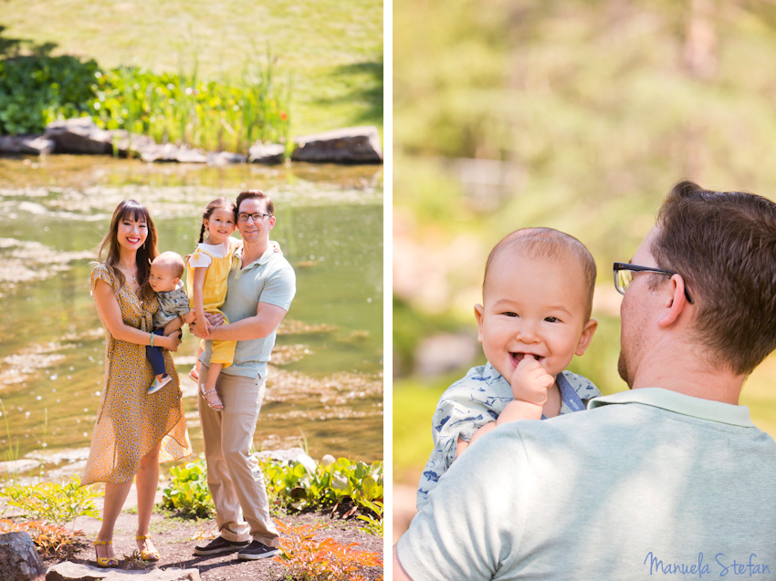 Family photography Devon Botanic Gardens