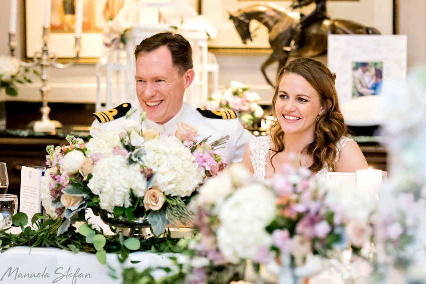 Bride and groom at National Club