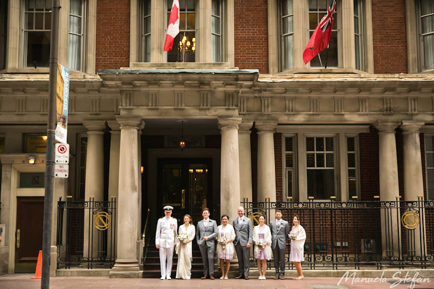 Wedding party at the National Club