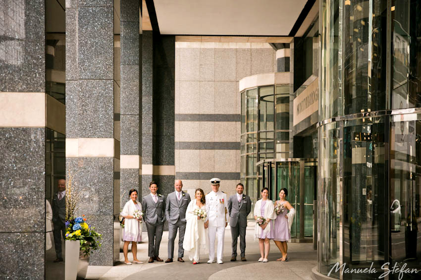 Wedding party downtown Toronto