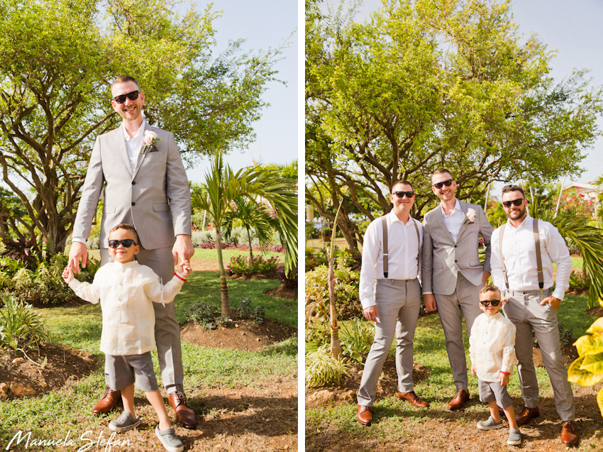 Groomsmen at Borghinvilla Jamaica