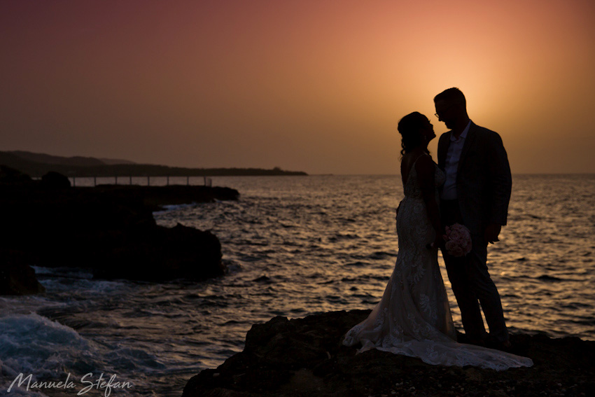 Sunset wedding Jamaica