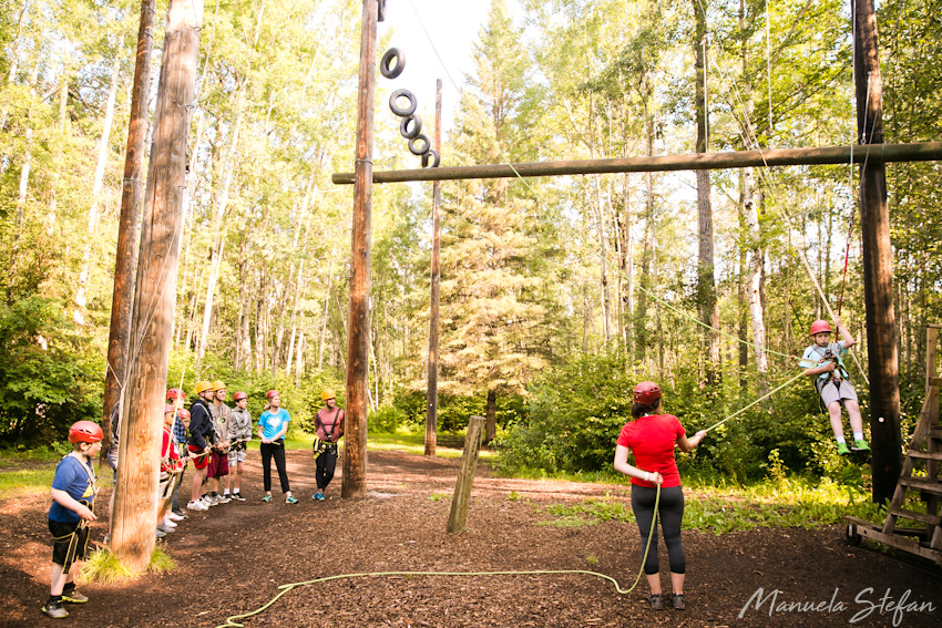 Camp Yowochas high ropes