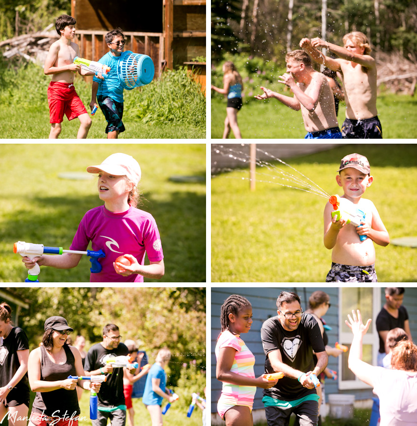 Water games at Camp Yowochas