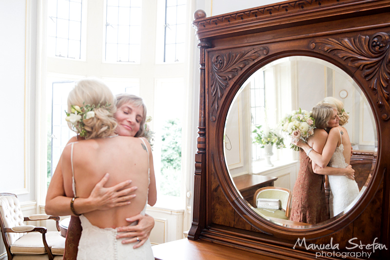 Bride and mother at Casa Loma