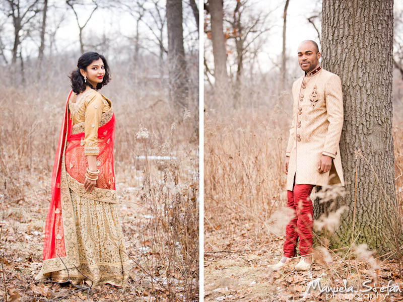 Indian couple engagement