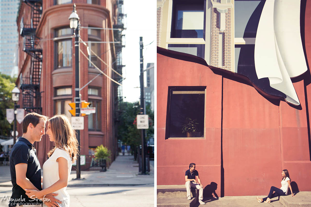 Toronto downtown engagement photographer