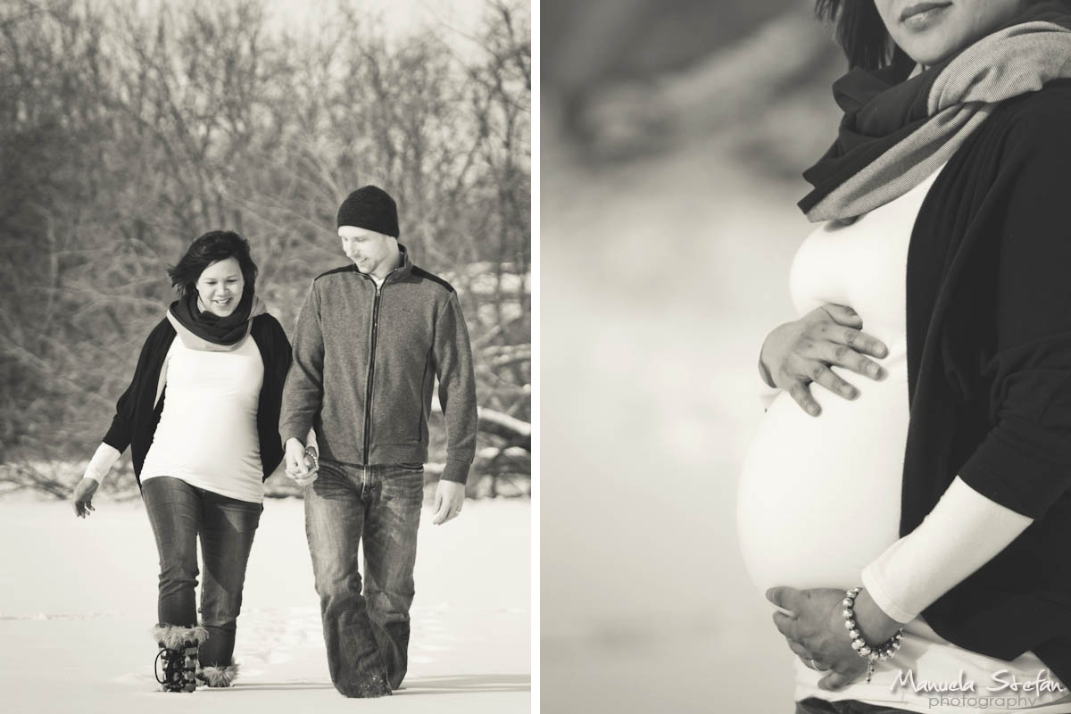 Winter maternity photos